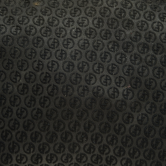 GIORGIO ARMANI Black Signature Canvas And Leather Shoulder Bag - Picture 5 of 9